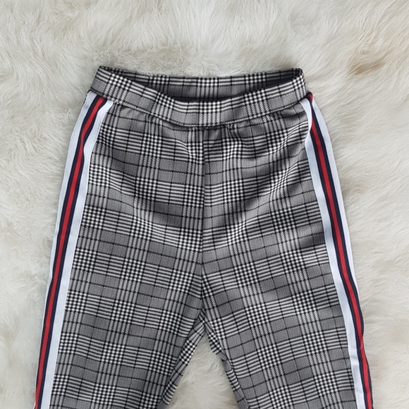 SHEIN Pants - High waisted Striped plad trousers